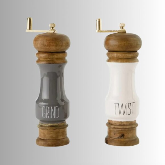 Wooden Salt & Pepper Grinder Set - Picture 2 of 2